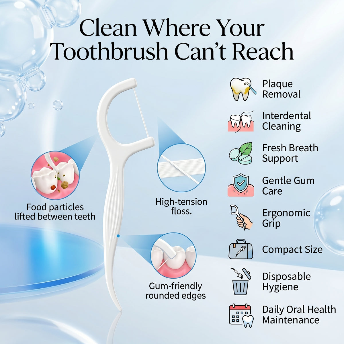 Dental Floss Pick – Easy Interdental Cleaning Tool
