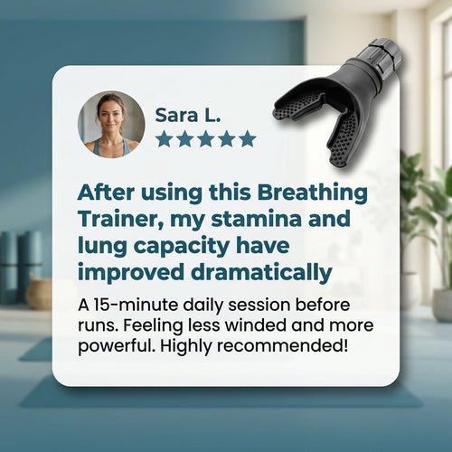 Breathing Trainer – Increase Lung Capacity & Improve Stamina