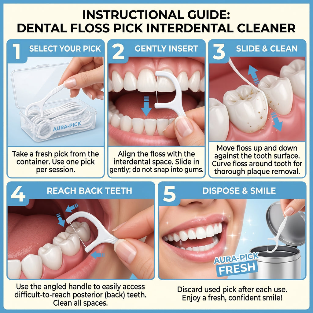 Dental Floss Pick – Easy Interdental Cleaning Tool