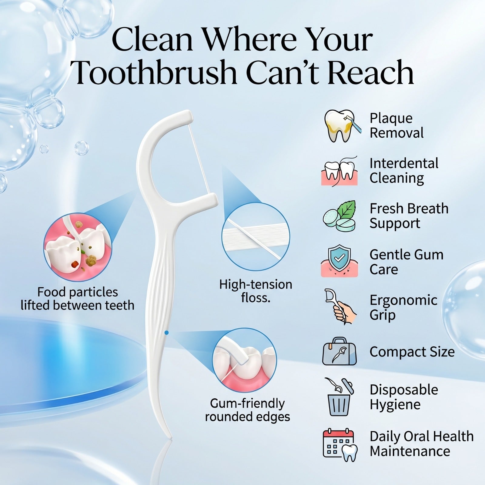 Dental Floss Pick – Easy Interdental Cleaning Tool