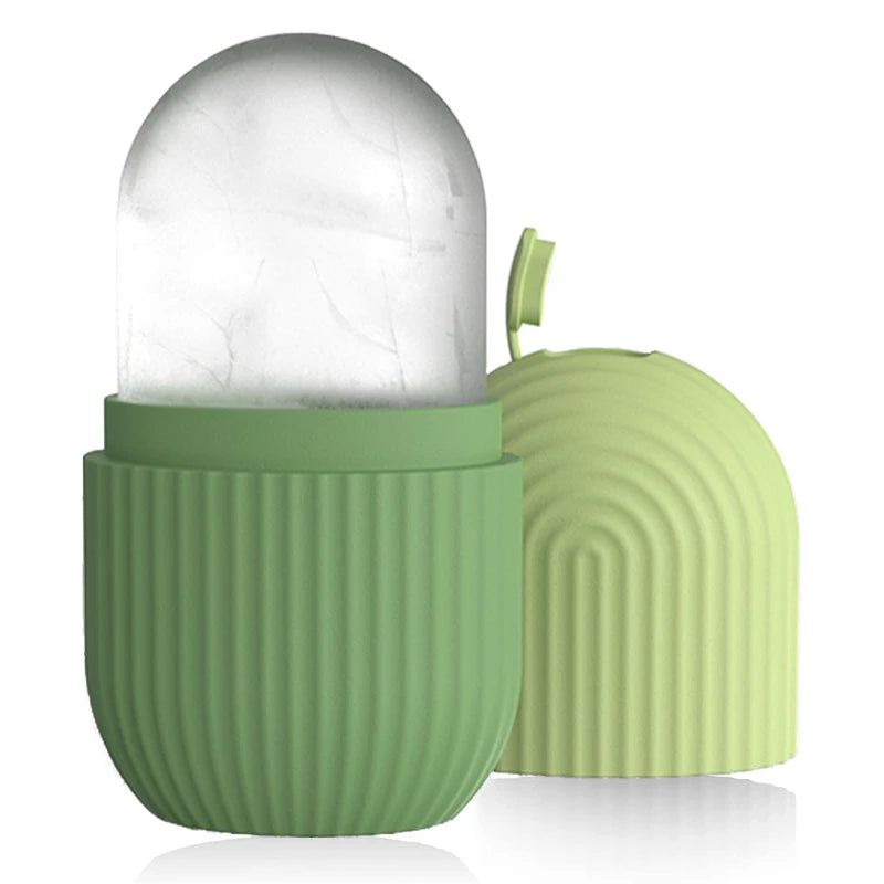 Ice Face Roller – Silicone Ice Cube Facial Massager for Puffiness & Fine Lines