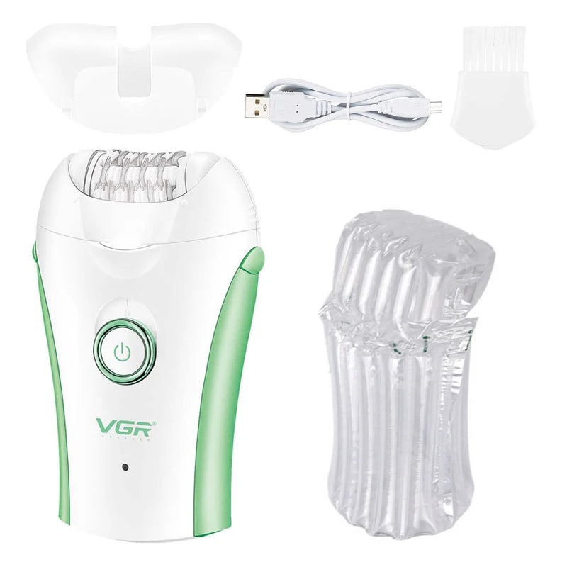 3-in-1 VGR Epilator – Facial & Body Hair Removal, USB Rechargeable