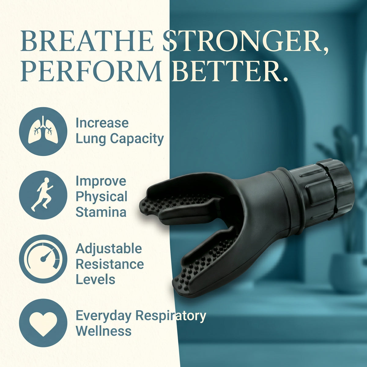 Breathing Trainer – Increase Lung Capacity & Improve Stamina