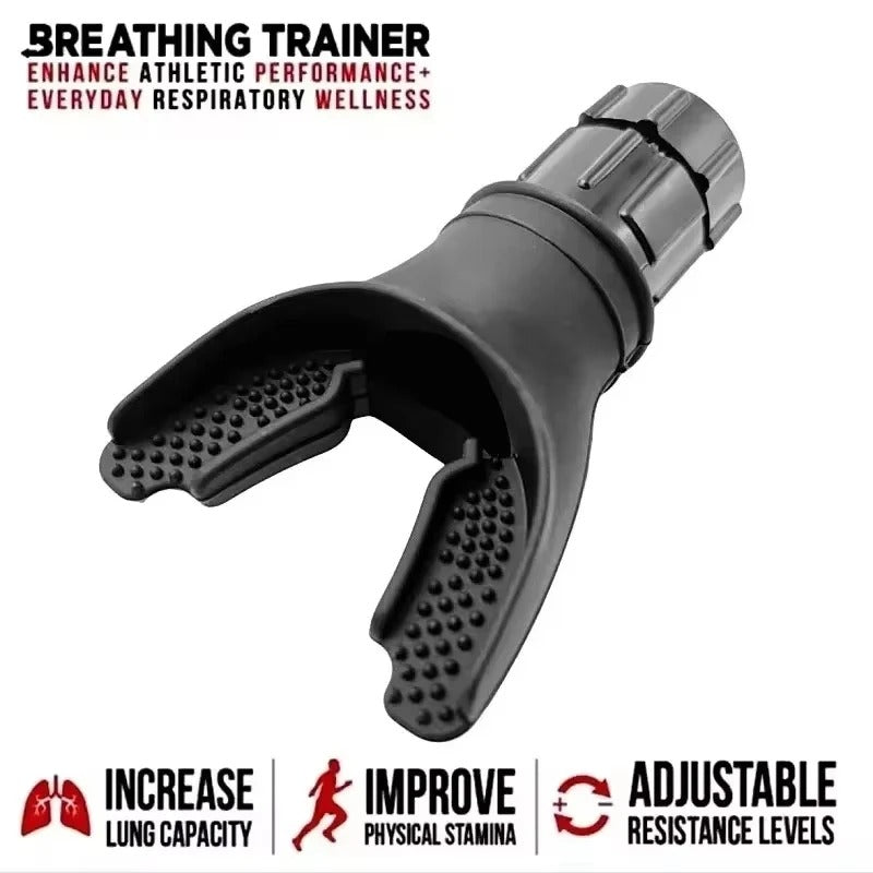 Pulmonary Respiratory Trainer & Lung Capacity Expander | Adjustable Resistance Breathing Exercise Device | High-Performance Inspiratory Muscle Trainer for Athletes, Runners & Singers