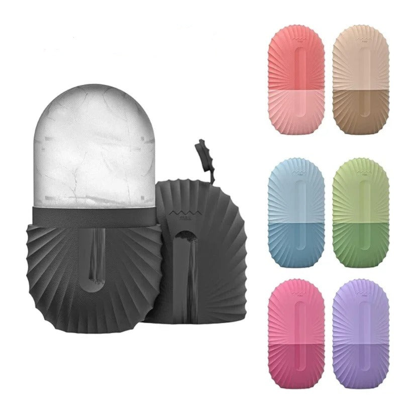 Reusable Silicone Ice Face Roller Mold | Contour & Depuff Facial Ice Massager | Cryotherapy Skin Care Tool for Brightening, Fine Lines & Pore Tightening