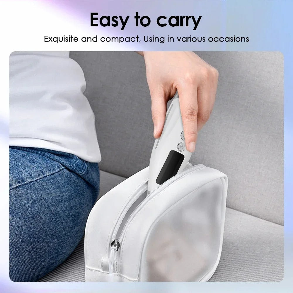 Electric Neck Face Beauty Device | LED Photon Therapy Skin Tightening & Lifting Massager | High-Frequency Sonic Vibration Anti-Wrinkle Double Chin Reducer