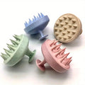 Eco-Friendly Silicone Scalp Massager & Shampoo Brush | Ergonomic Wheat Straw Dandruff Scrubber & Hair Growth Stimulator