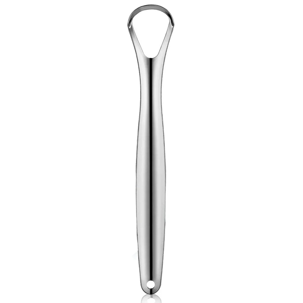 3-Piece Stainless Steel Tongue Scraper Set | Medical-Grade Oral Tongue Cleaners with Travel Case | Fresh Breath Bad Breath Treatment & Oral Hygiene Kit for Adults & Kids
