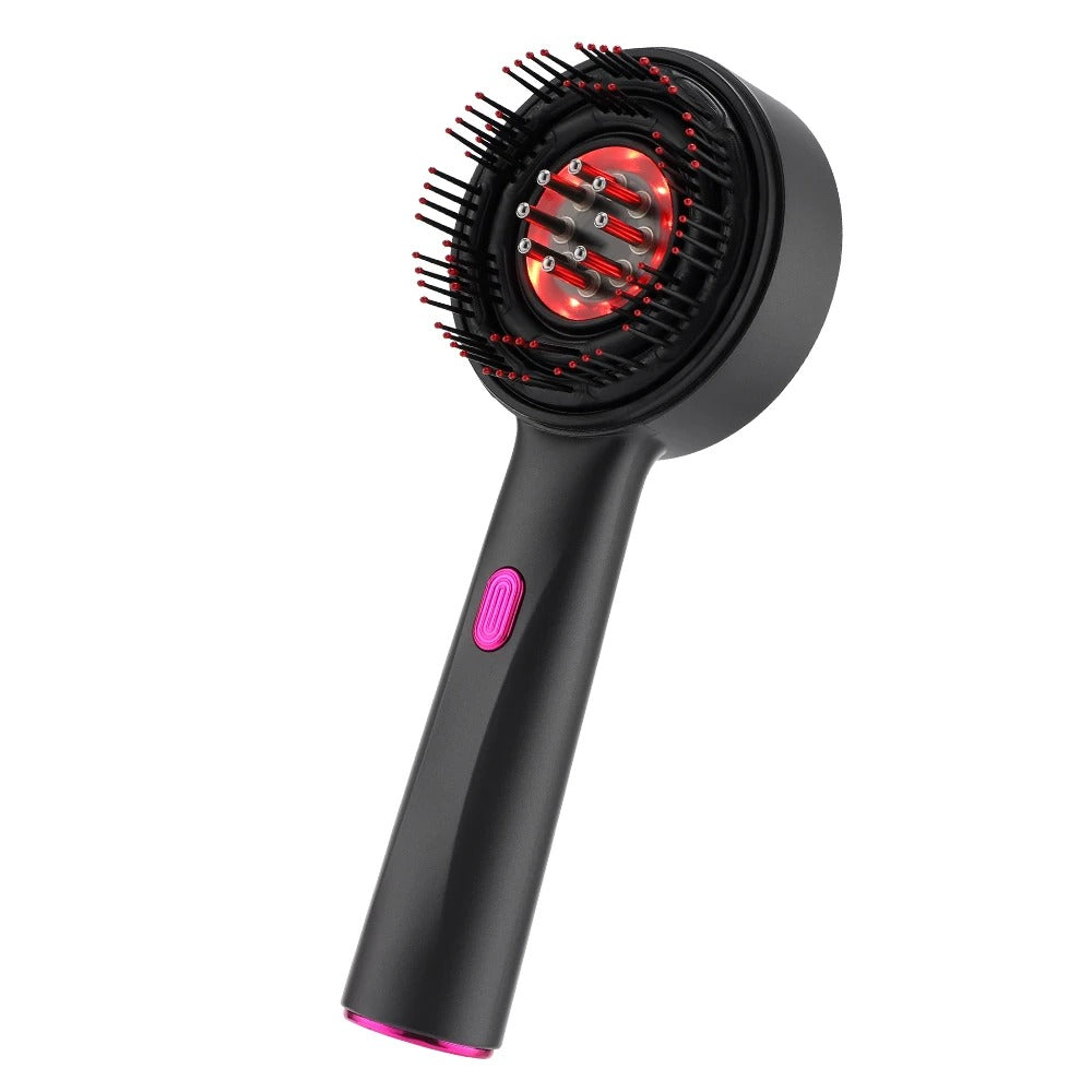 Electric Red Light Therapy Scalp Massager Brush | 3-in-1 Hair Growth Serum Liquid Applicator | High-Frequency Sonic Vibration Detangling Comb for Hair Regrowth & Anti-Hair Loss