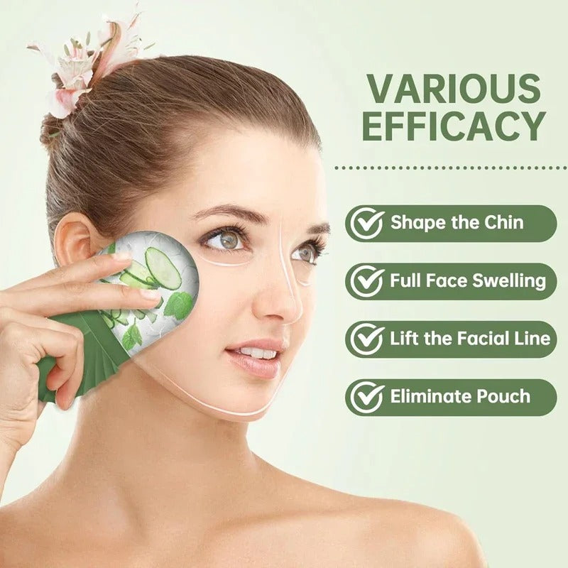 Reusable Silicone Ice Face Roller Mold | Contour & Depuff Facial Ice Massager | Cryotherapy Skin Care Tool for Brightening, Fine Lines & Pore Tightening